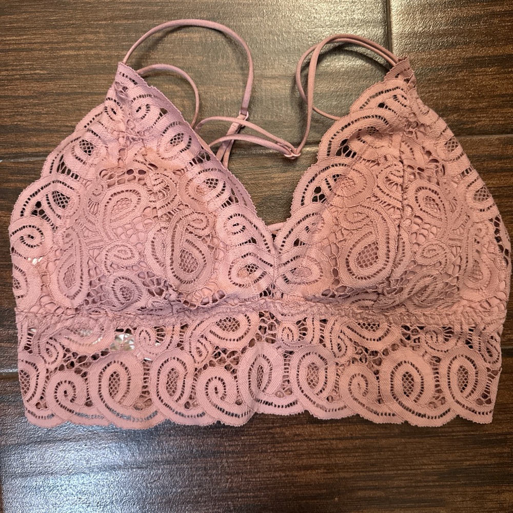 PINK Victoria's Secret Lace Bralette in Mauve
